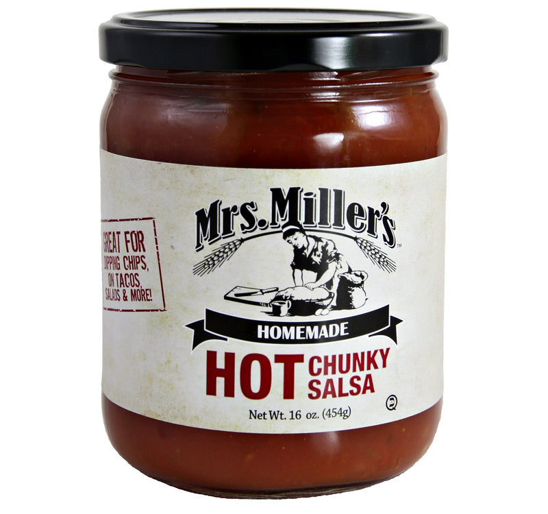 Mrs. Miller's Hot Chunky Salsa 16 oz. (2 Jars)