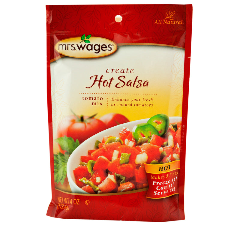 Mrs. Wages Hot Salsa Mix 4 oz. (6 Packets)