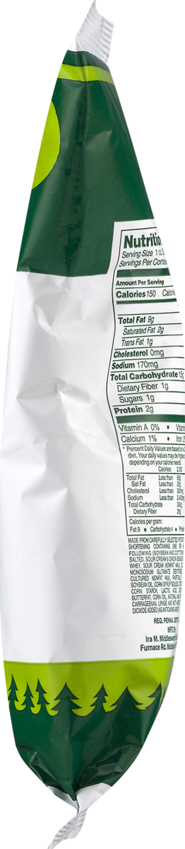 Middleswarth Kitchen Fresh Sour Cream & Onion Potato Chips, 12-Pack 1.2 oz. Single Serve Bags