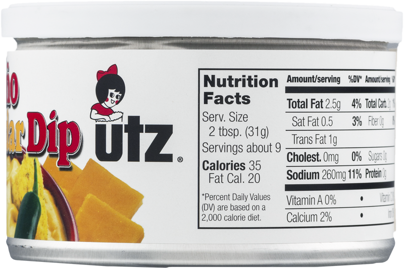 Utz Quality Foods Jalapeno & Cheddar Dip, 2-Pack 9 oz. Cans