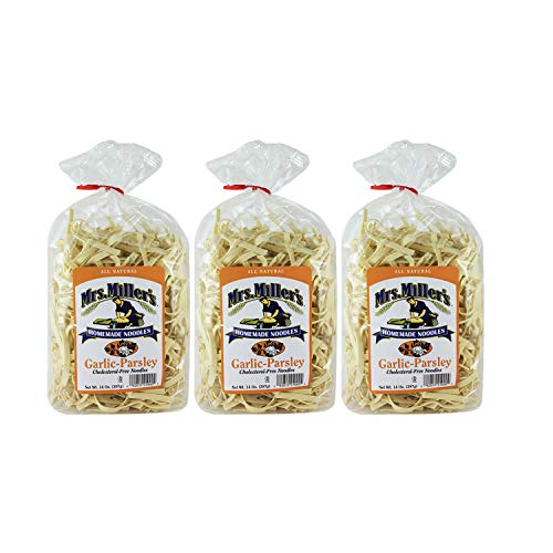 Mrs. Millers Homemade Garlic Parsley Noodles 14 oz. Bag (3 Bags)