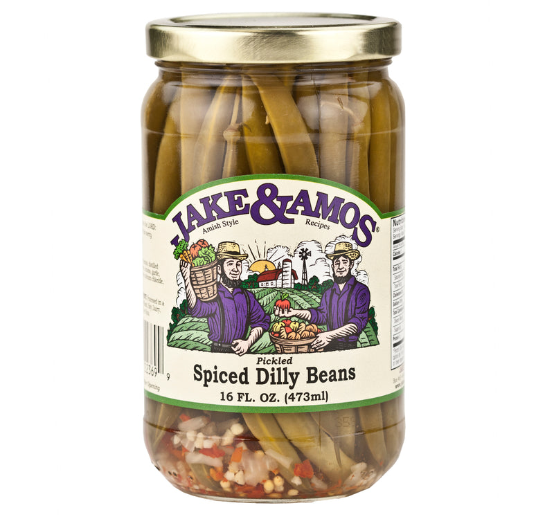 Jake & Amos Spiced Dilly Beans 16 oz. (3 Jars)
