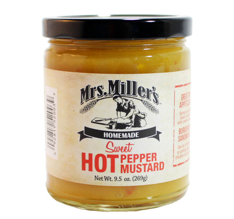 Mrs. Miller's Hot Pepper Mustard 9.5 oz. (3 Jars)