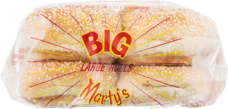 Big Marty's Large Rolls- 8pk 18oz (4 bags)