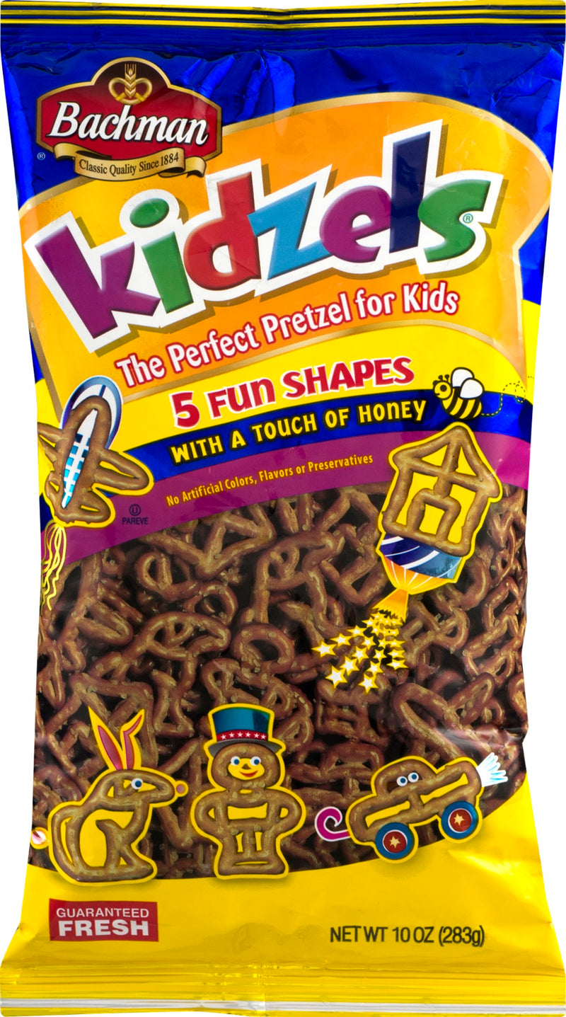 Bachmans Kidzels - Pretzels for Kids - 10 Oz. (4 Bags)