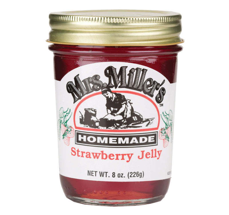 Mrs. Miller's Strawberry Jelly 8 oz. (3 Jars)