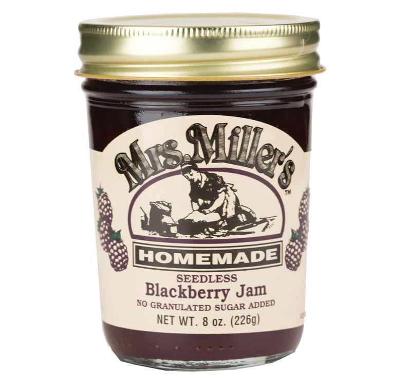 Mrs. Miller's No Sugar Seedless Blackberry Jam 8 oz. (3 Jars)
