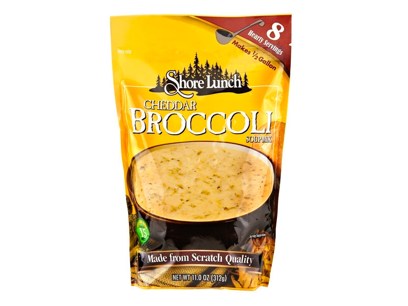 Shore Lunch Cheddar Broccoli Soup Mix, Makes 1/2 Gallon, 4-Pack 11.0 oz. Packets