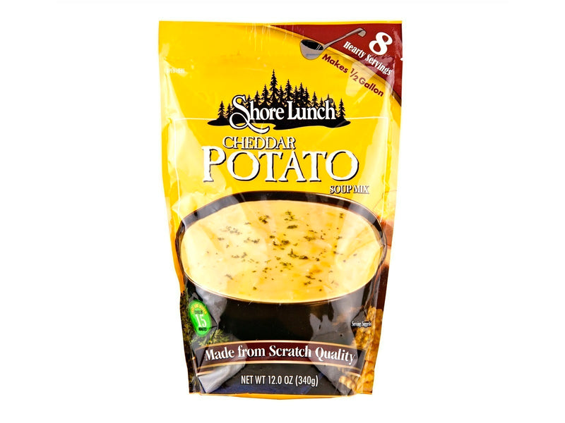 Shore Lunch Cheddar Potato Soup Mix, Makes 1/2 Gallon, 4-Pack 12.0 oz. Packets