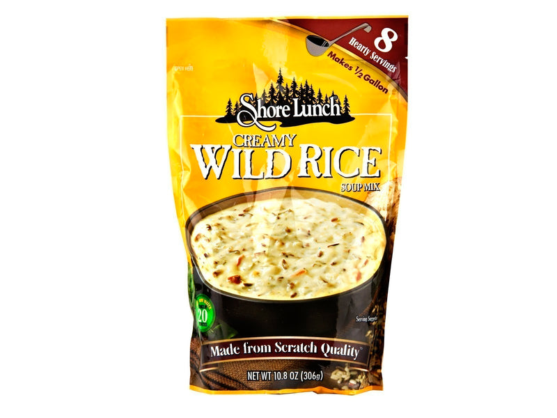 Shore Lunch Creamy Wild Rice Soup Mix, Makes 1/2 Gallon, 4-Pack 10.8 oz. Packets