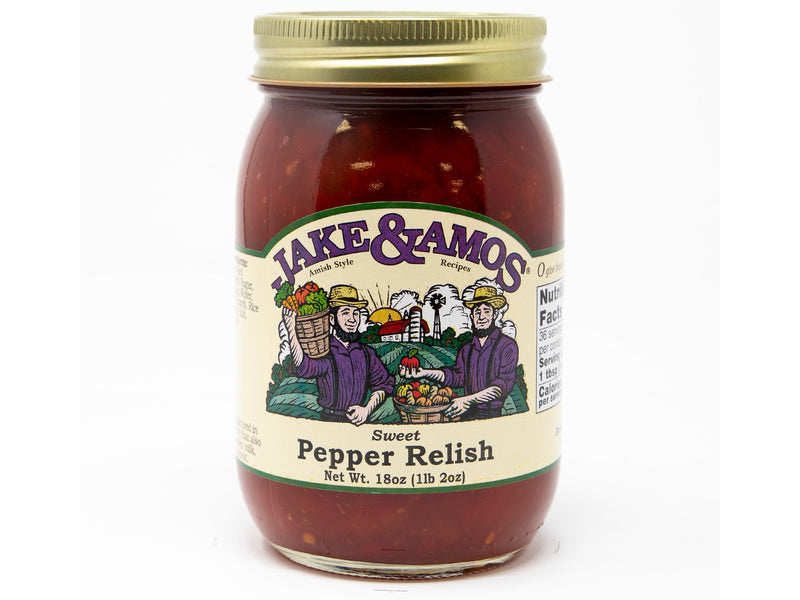Jake & Amos Sweet Pepper Relish, 3-Pack 18 oz. Jars