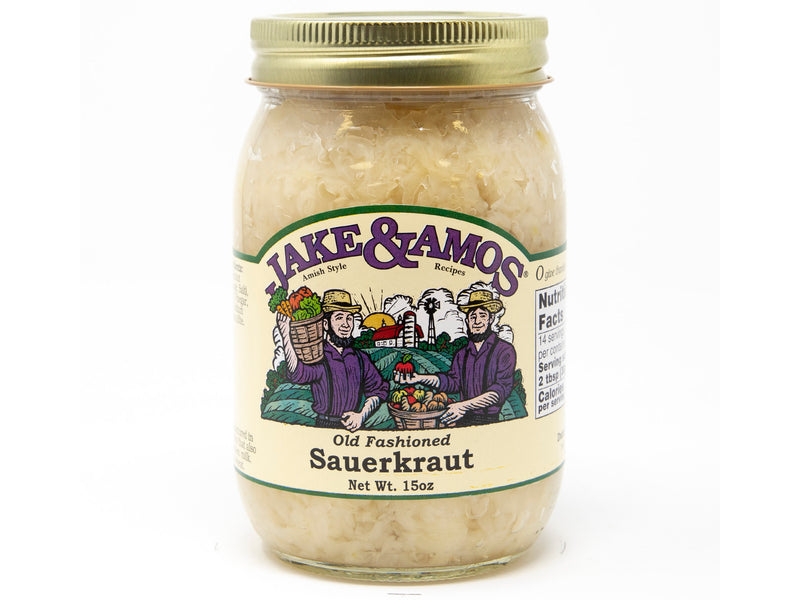 Jake & Amos Old Fashioned Sauerkraut, 3-Pack 15 oz. Jars