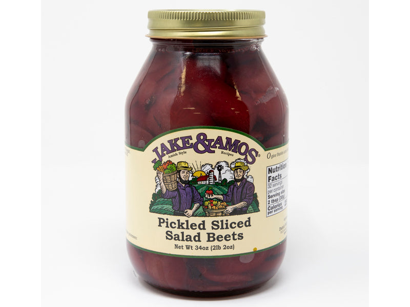 Jake & Amos Pickled Sliced Salad Beets, 2-Pack 34 Oz. Jars