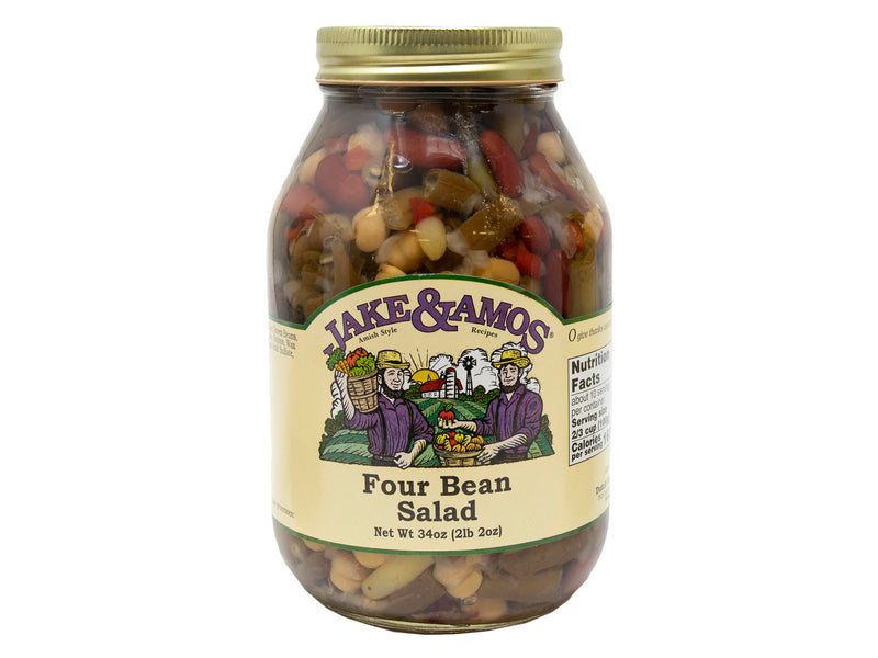 Jake & Amos Four Bean Salad, 2-Pack 34 Oz. Jars