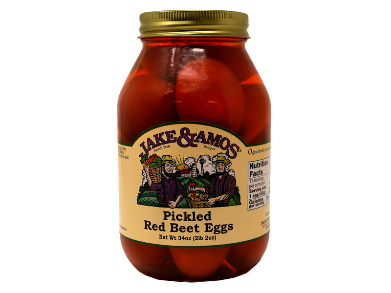 Jake & Amos Pickled Red Beet Eggs, 2-Pack 34 oz. Jars