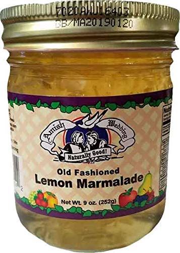Amish Wedding Foods Old Fashioned Lemon Marmalade, 9 oz Jars