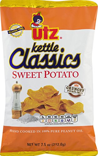 Utz Kettle Classics Crunchy Sweet Potato Chips 7.5 oz. Bag (3 Bags)