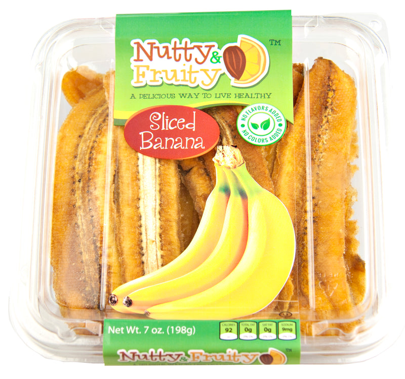 Nutty & Fruity Dried Bananas, 2-Pack Trays