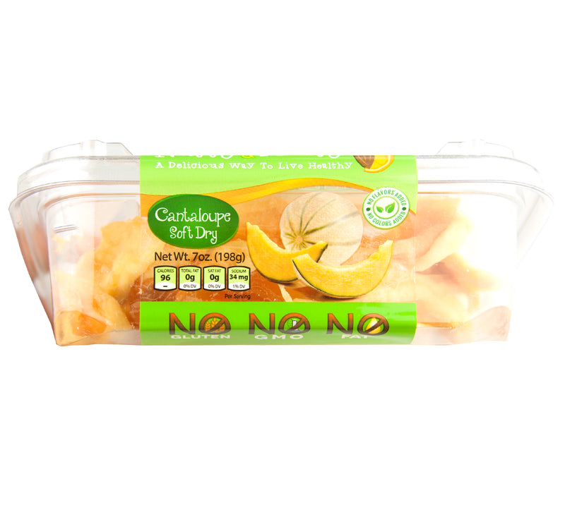 Nutty & Fruity Dried Cantalope, 2-Pack 7 oz. Trays
