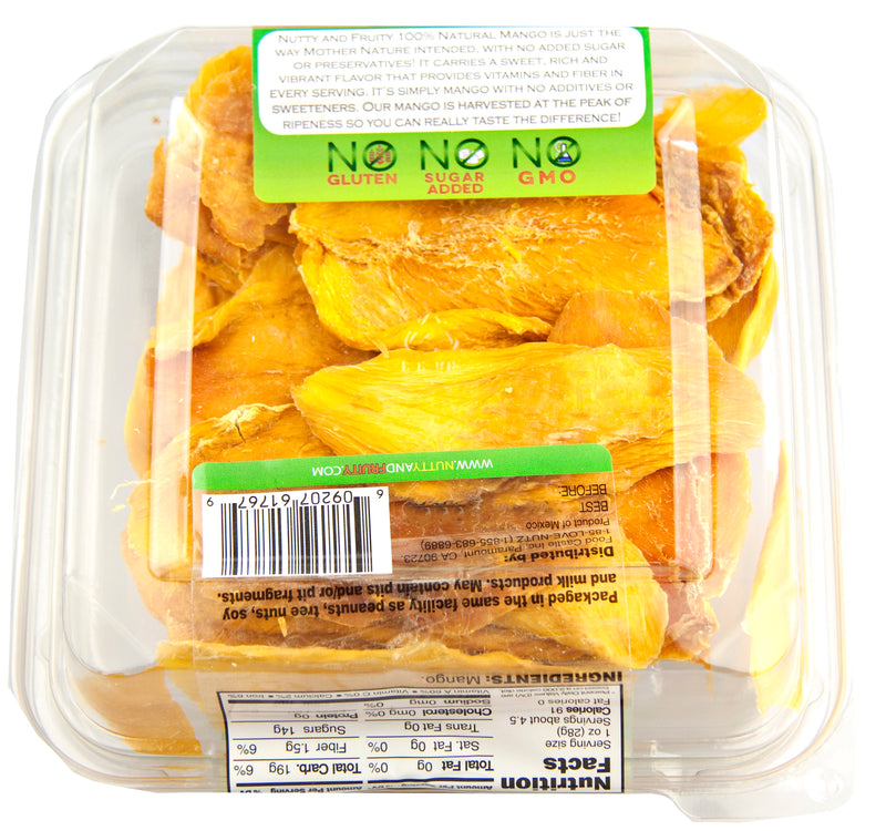 Nutty & Fruity Dried Mango Slices, 2-Pack 4.5 oz. Trays