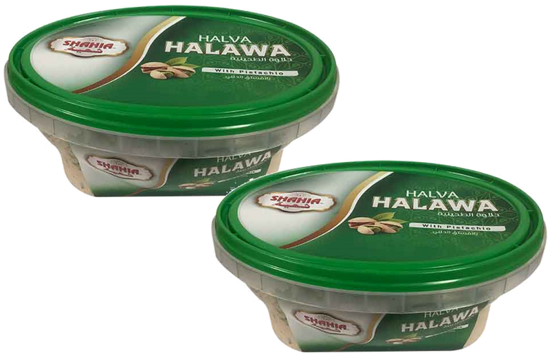 Shahia Sesame Tahini Sweet Halva Candy, Product of Jordan, 2-Pack 16 oz (454g)