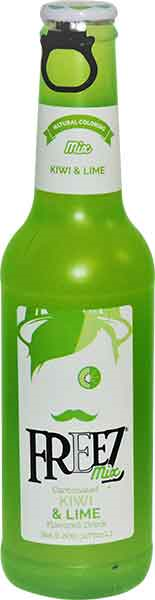 Freez Mix Kiwi Lime Carbonated Soda, 24-Pack Case 9.3 fl. oz. (275ml) Bottles