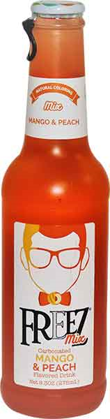 Freez Mix Mango Peach Carbonated Soda, 24-Pack Case 9.3 fl. oz. (275ml) Bottles