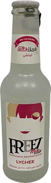 Freez Mix Lychee Carbonated Soda, 24-Pack Case 9.3 fl. oz. (275ml) Bottles