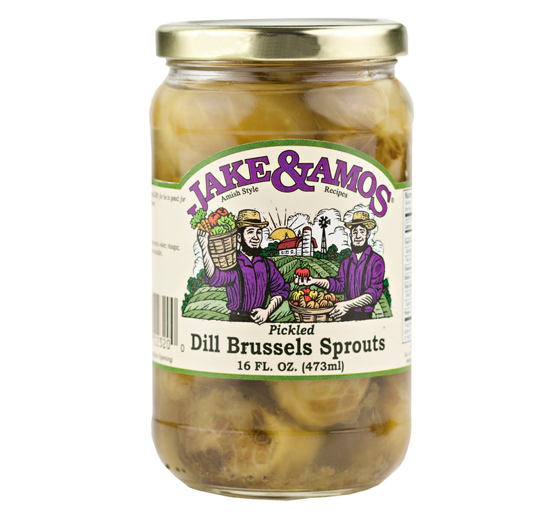 Jake & Amos Dill Brussels Sprouts 16 oz. Jar (2 Jars)