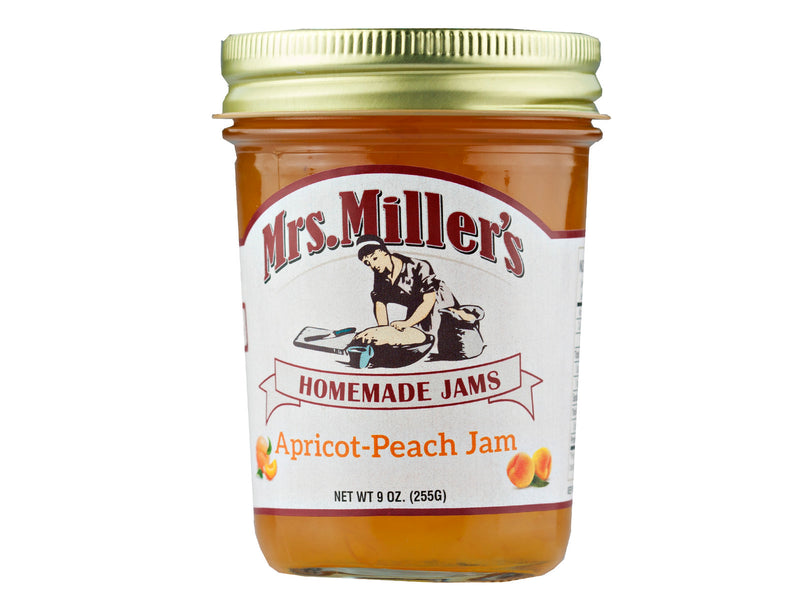 Mrs. Miller's Homemade Apricot-Peach Jam 9 oz. Jar (2 Jars)