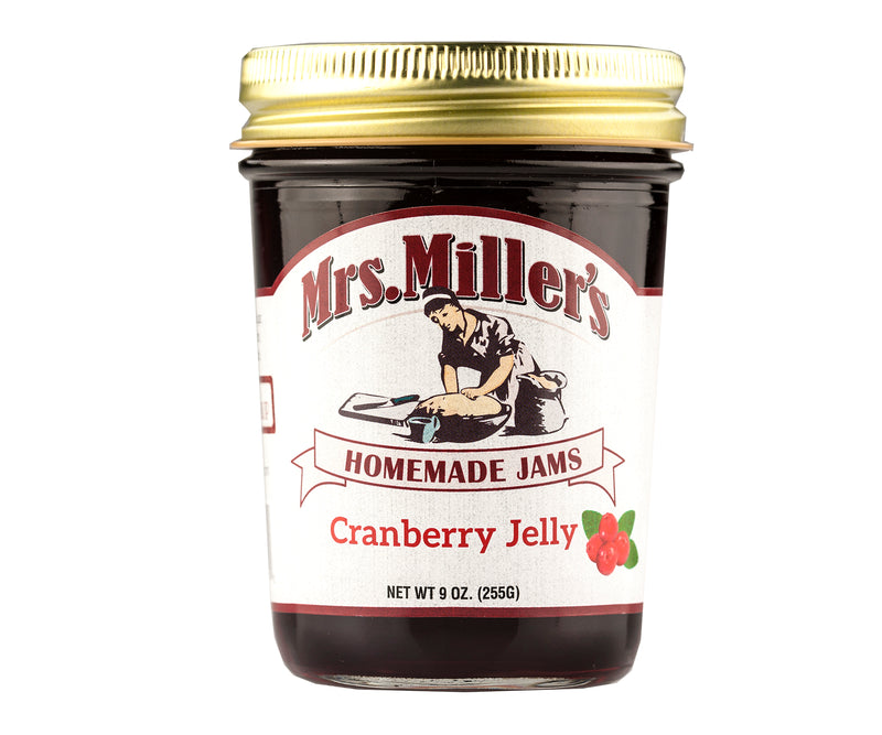 Mrs. Miller's Homemade Cranberry Jelly 9 oz. Jar (3 Jars)