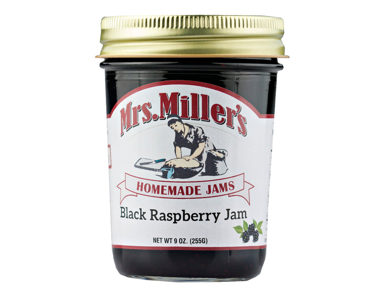 Mrs. Miller's Homemade Black Raspberry Jam 9 oz. (3 Jars)