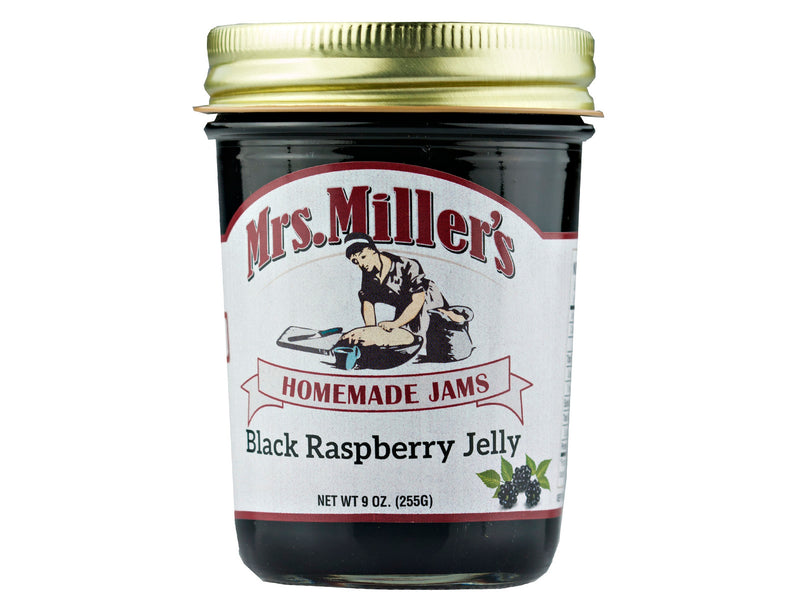 Mrs. Miller's Homemade Black Raspberry Jelly 9 oz. (2 Jars)