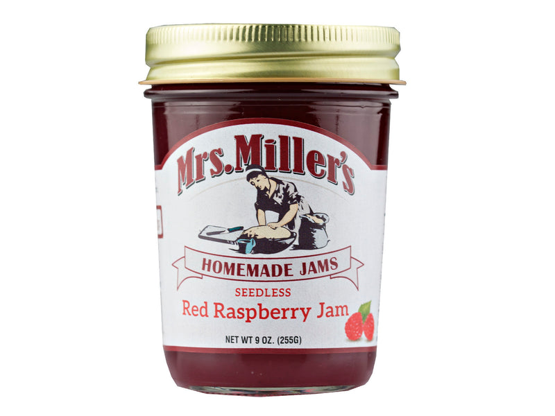 Mrs. Miller's Homemade Seedless Red Raspberry Jam 9 oz. (3 Jars)