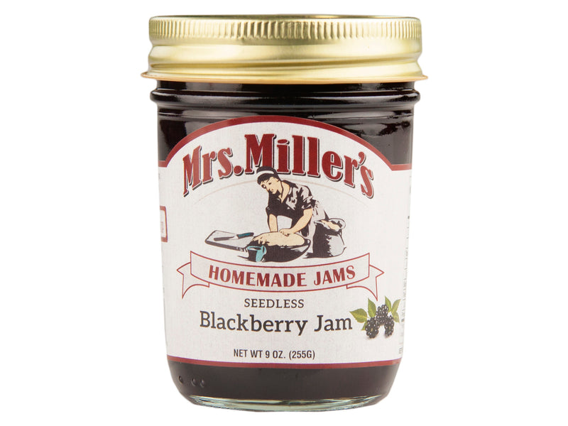 Mrs. Miller's Homemade Seedless Blackberry Jam 9 oz. Jar (2 Jars)