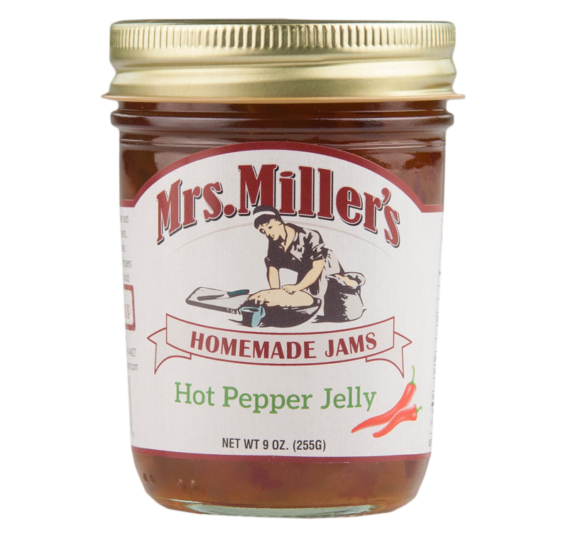 Mrs. Miller's Homemade Hot Pepper Jelly 9 oz. (2 Jars)