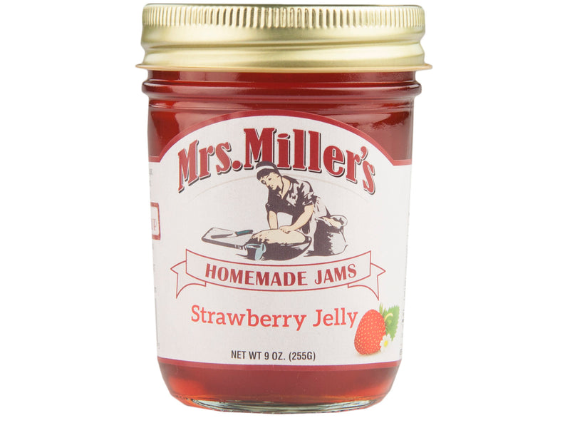 Mrs. Miller's Homemade Strawberry Jelly 9 oz. Jar (3 Jars)