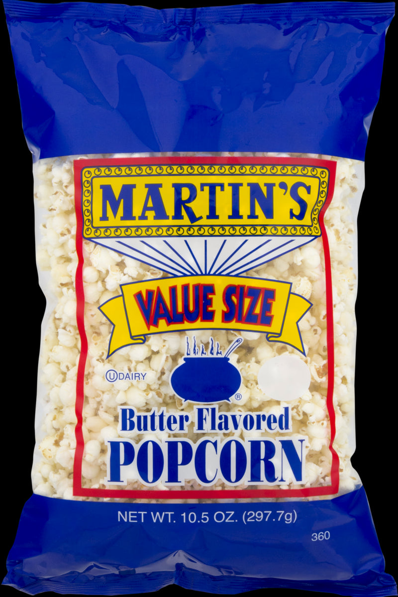 Martin's Butter Flavored Popcorn 10.5 oz. Value Size Bag (3 Bags)