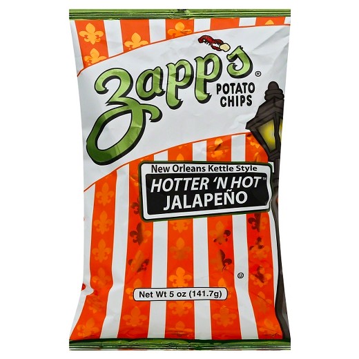 Zapp's Kettle Style Jalapeno Flavor Potato Chips 5 Oz. Bags (8 Bags)