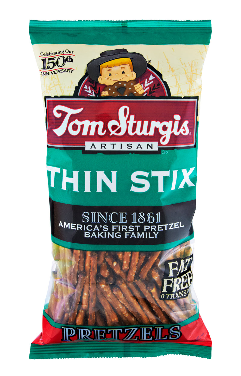 Tom Sturgis Artisan Thin Stix Pretzels 10 oz. Bag (3 Bags)