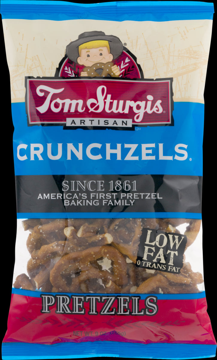 Tom Sturgis Artisan Crunchzels Pretzels 9 oz. Bag (2 Bags)