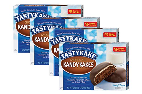 Tastykake Chocolate Kandy Kakes Family Size 6 Pack- 4 Boxes