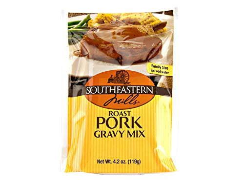 Southeastern Mills Roast Chicken, Roast Pork or Classic Brown Gravy Mix (Roast Pork, 4 Packets)