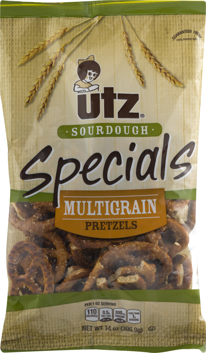 Utz Sourdough Specials Multigrain Pretzels 14 oz. Bag (4 Bags)