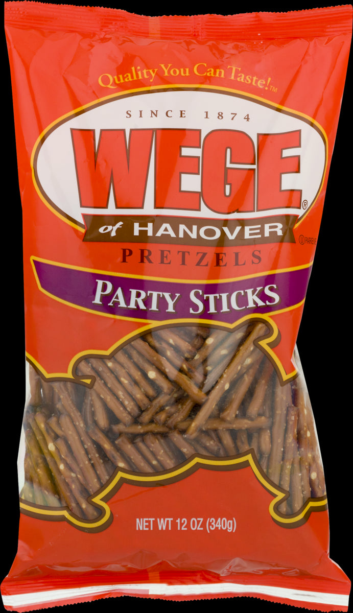 Wege of Hanover Pretzel Party Sticks - 12 Oz. Bag (3 Bags)