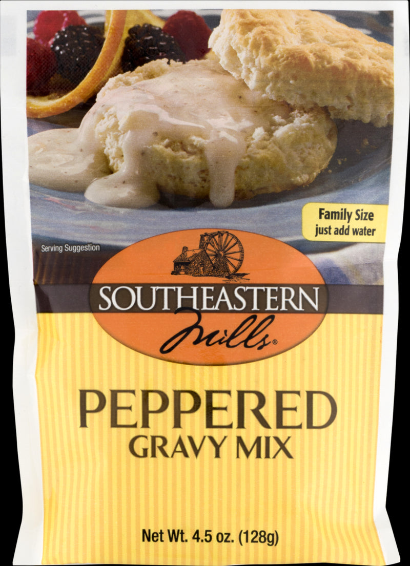 Southeastern Mills Old Fashioned Peppered Gravy Mix 4.5 oz. Packets (3 Pack)