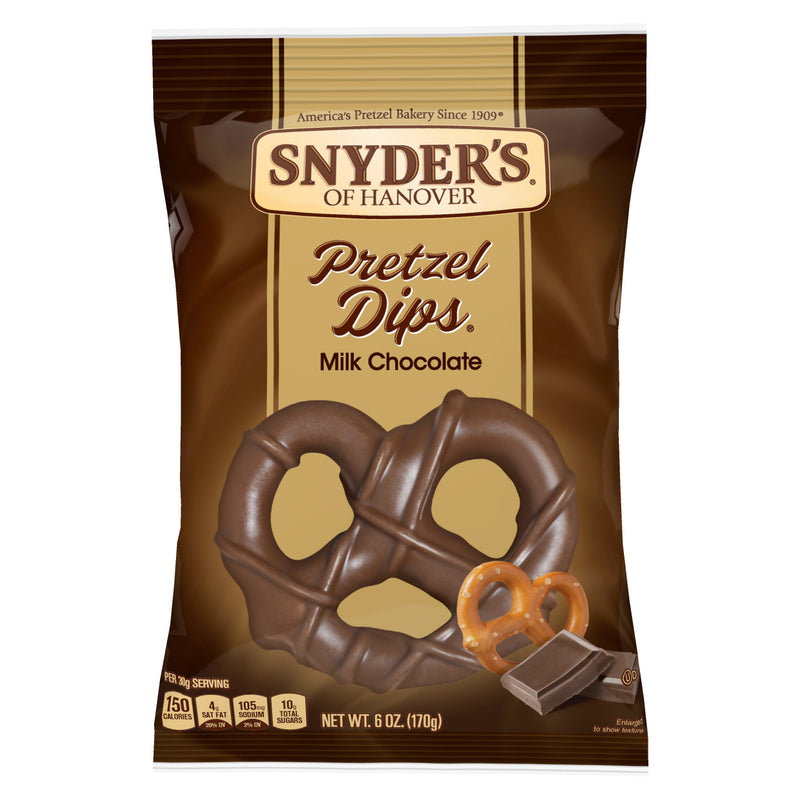 Snyder's of Hanover Pretzel Dips Made with Milk Chocolate 6 oz. Bag (4 Bags)