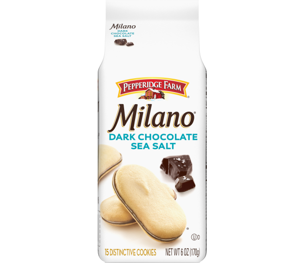 Pepperidge Farm Milano Cookies, Dark  Chocolate with Sea Salt, 3-Pack 6-oz. Bag