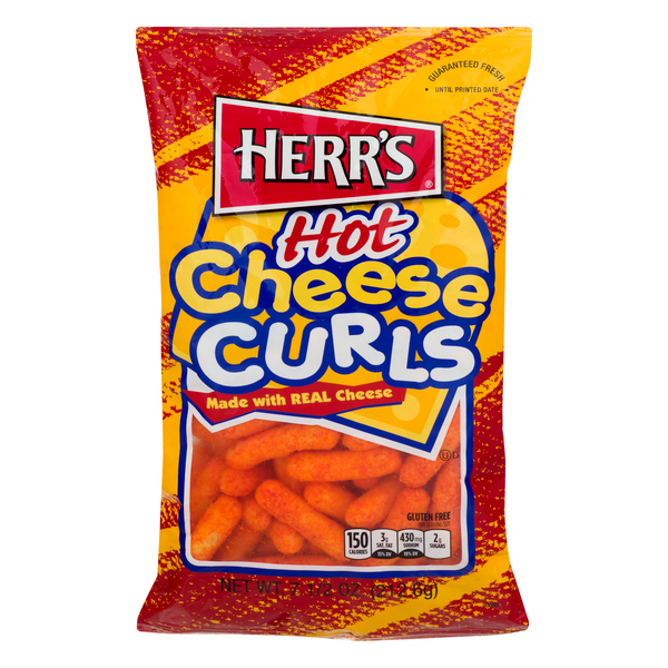 Herr's Baked Hot Cheese Curls, 4-Pack 7.5 oz. Bags