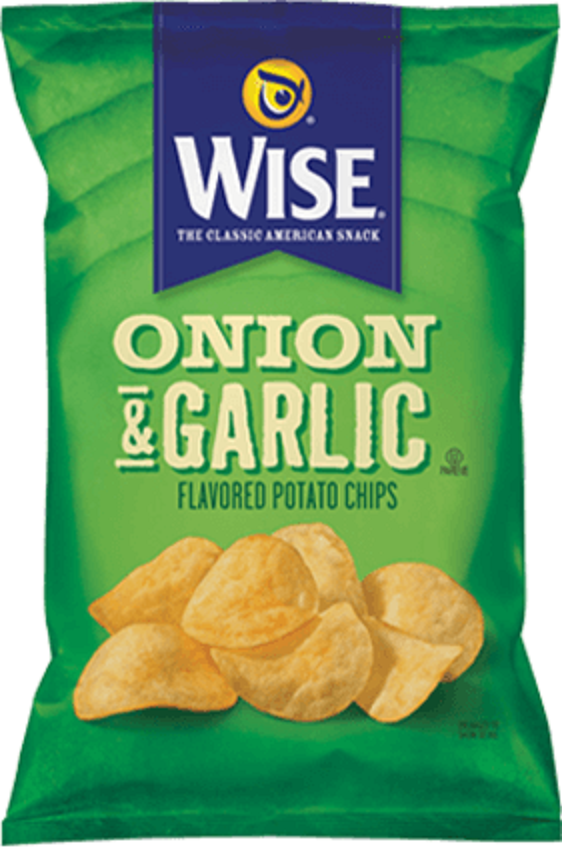 Wise Foods Onion & Garlic Flavored Potato Chips, 3-Pack 7.5 oz. Bags